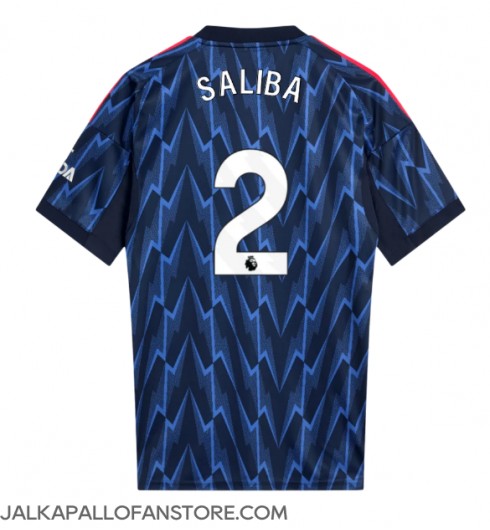 Arsenal William Saliba #2 Vieraspaita 2025-26 Lyhythihainen Arsenal William Saliba #2 Vieraspaita 2025-26 Lyhythihainen